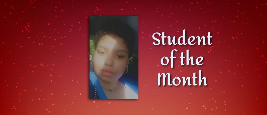 Student of the Month Aaliyah F